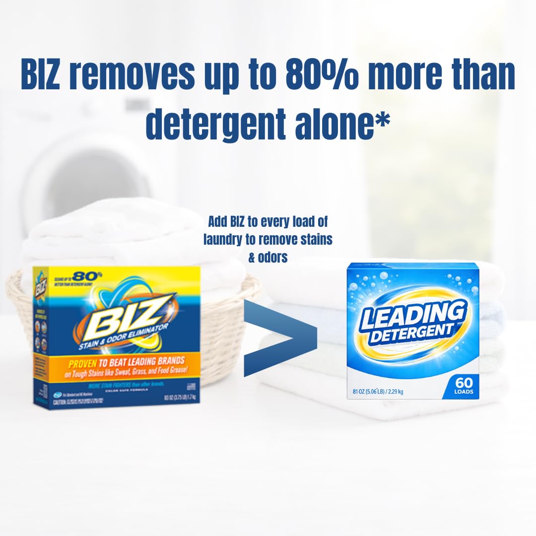 BIZ Laundry Powder Booster, 60 oz, Pack of 2 – product image 8 of 9