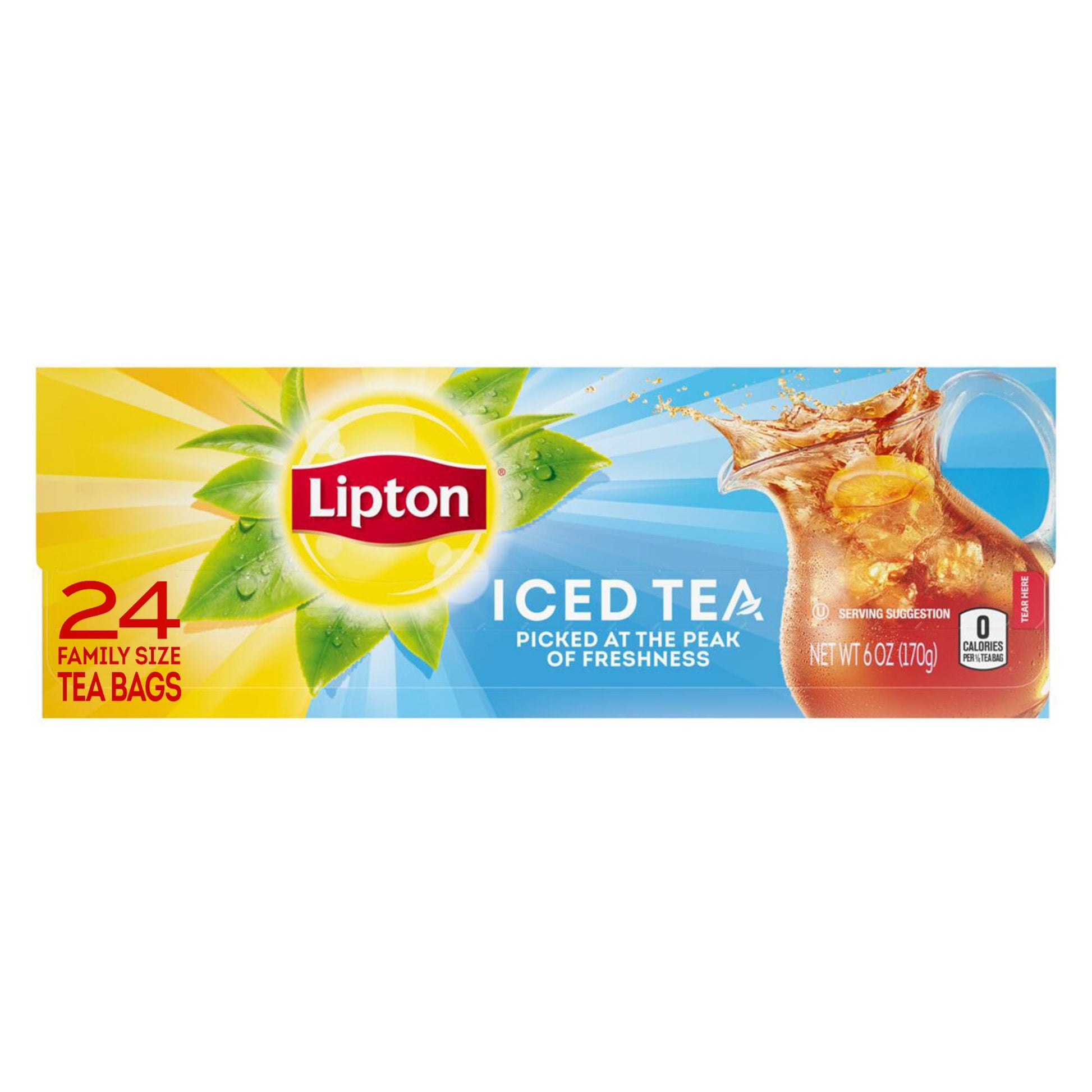 Lipton Unsweetened Family Size Black Tea Bags, 144 Count (Pack of 6) – product image 7 of 10