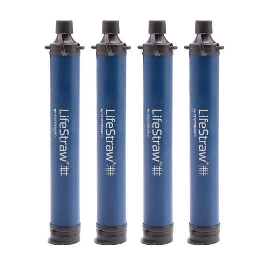 LifeStraw Personal Water Filter for Hiking, Travel and Emergency, Navy, 4 Pack – product image 1 of 10