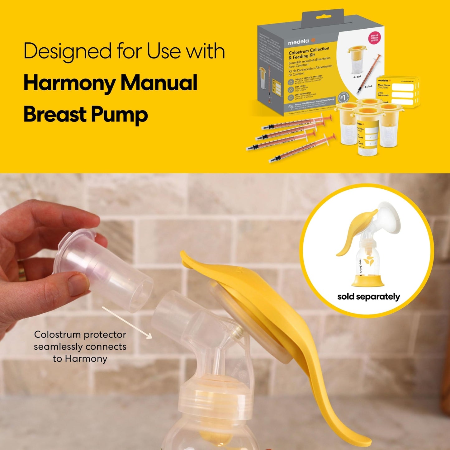 Medela Harmony Manual Breast Pump with Colostrum Collection and Feeding Kit – product image 11 of 18