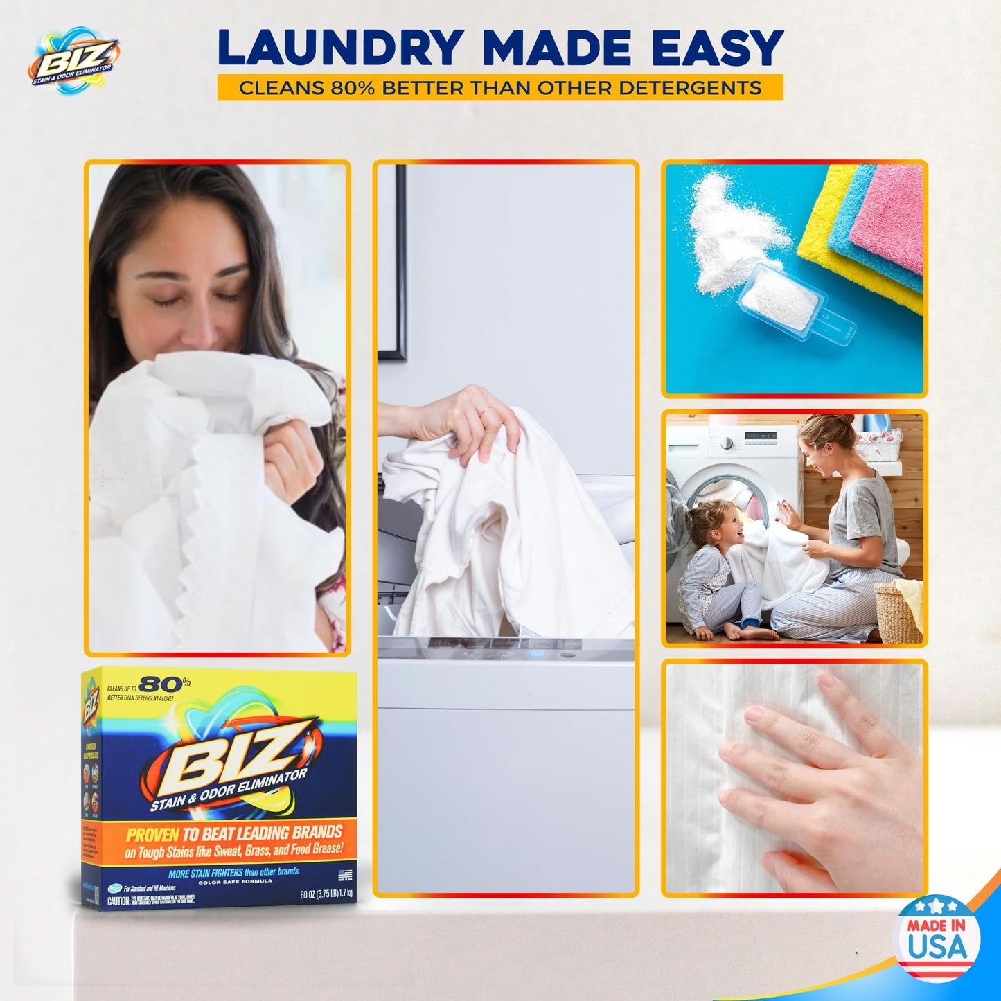 BIZ Laundry Powder Booster, 60 oz, Pack of 2 – product image 7 of 9