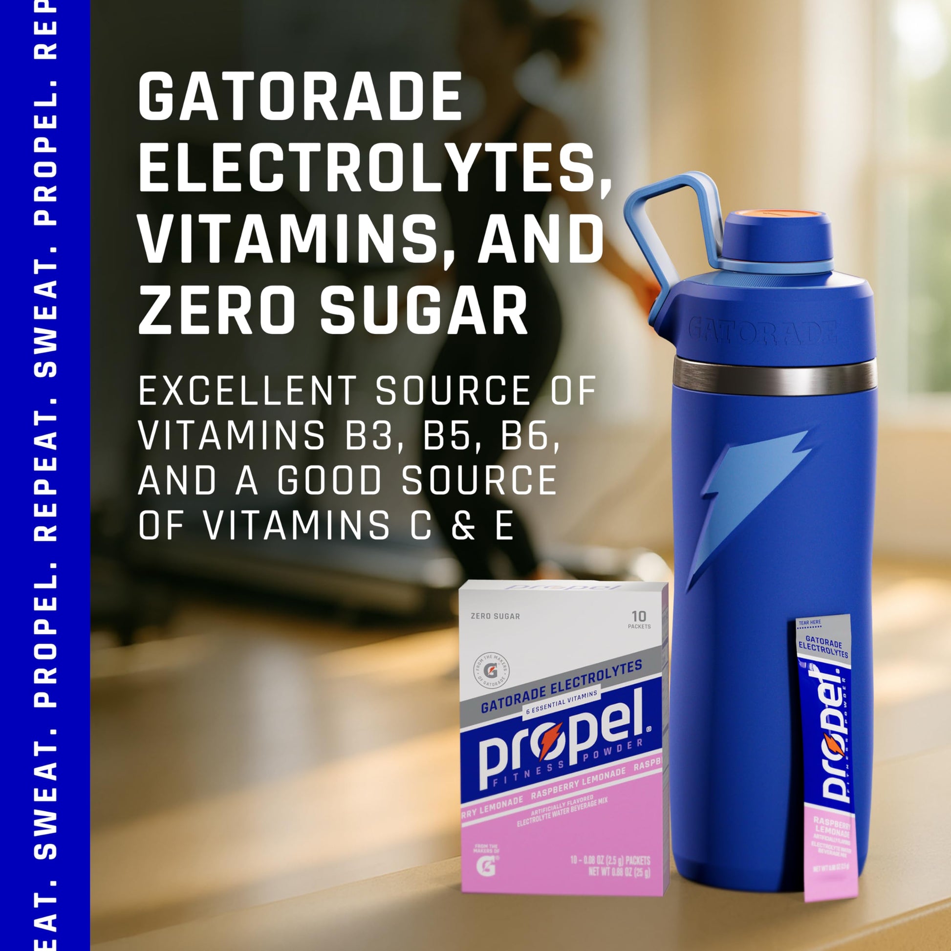Propel Powder Packets With Electrolytes, Vitamins and No Sugar – product image 4 of 9