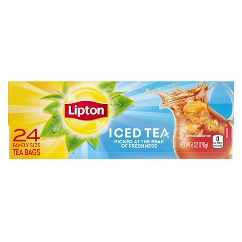 Lipton Unsweetened Family Size Black Tea Bags, 144 Count (Pack of 6) – product image 2 of 10